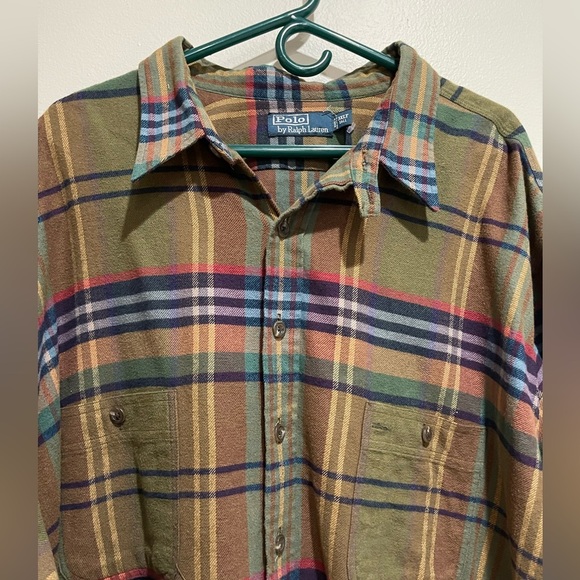 Polo Ralph Lauren Men’s Big and Tall Plaid Button Shirt - Picture 11 of 12